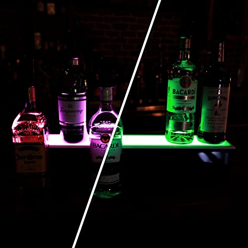 BARCONIC® LED Liquor Bottle Display Shelf - 1 Tier (Step) - 36"