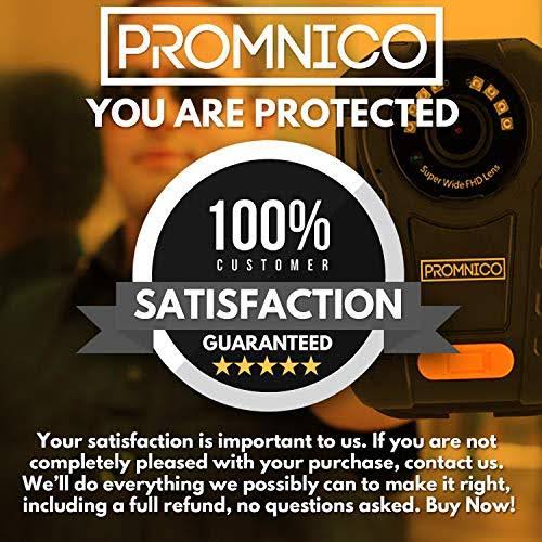 Promnico Police Body Camera for Law Enforcement Wearable Video + Audio Body Camera with Night Vision for Security Guards, Police