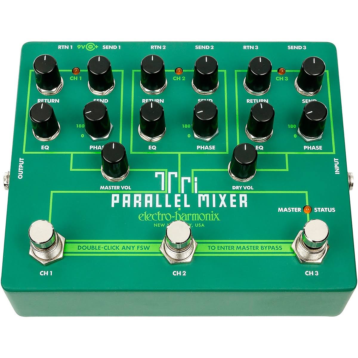 Electro-Harmonix Tri Parallel Mixer Effects Loop Mixer Switcher