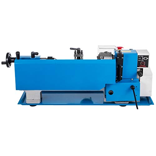 VEVOR Metal Lathe 7"x12",Precision Bench Top Mini Metal Lathe 550W, Metal Lathe Variable Speed 50-2500 RPM Nylon Gear With A Movable Lamp for Precision Parts Processing