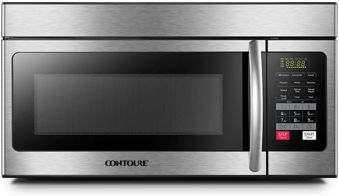 RV Convection Microwave 1.6 cu.ft. | 1000W Power | 4 Auto-Cook Menus | LED Display | Easy Install | RV-500-OTR