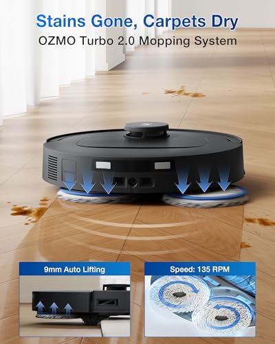 ECOVACS DEEBOT T30S Robot Vacuum and Mop, 11000Pa, ZeroTangle Technology, TruEdge Adaptive Edge Mopping, Hot Water Mop Washing, Self-Emptying, Self Refilling, Auto-Mop Lifting, Obstacle Avoidance