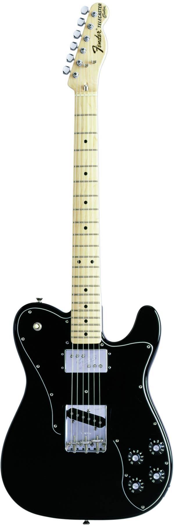 Fender Classic Series 72 Telecaster Custom Electric Guitar, Maple Fingerboard - Black