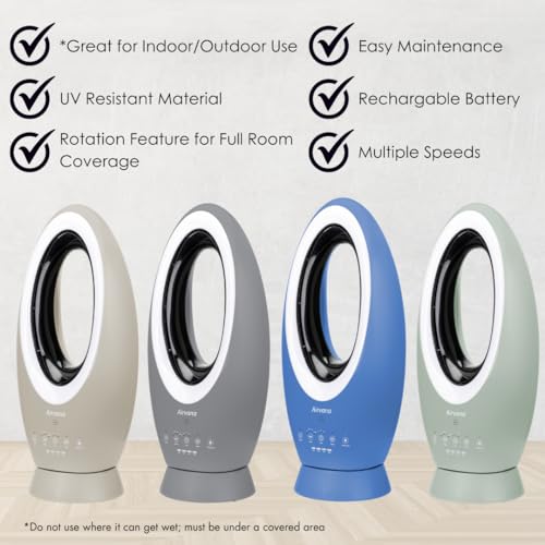 Airvana Bladeless Rechargeable Indoor/Outdoor Fan