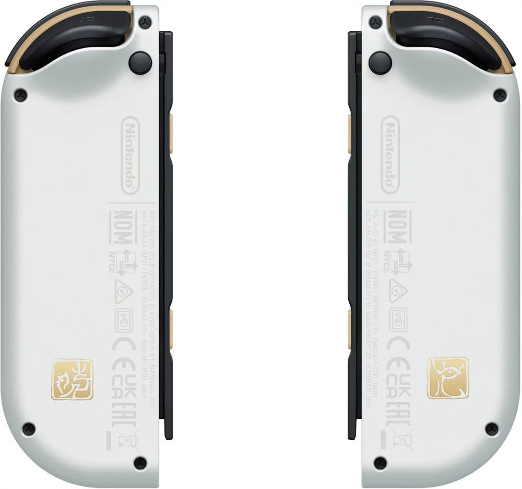 2023 Nintendo Switch OLED Zelda Edition, Green & Gold Joy-Con 64GB Console, Hylian Themed Dock, Zelda: Tears of the Kingdom Game, Mytrix Brownie JoyPad & 3 Accessories: 6 in 1 Bundle - JP Version