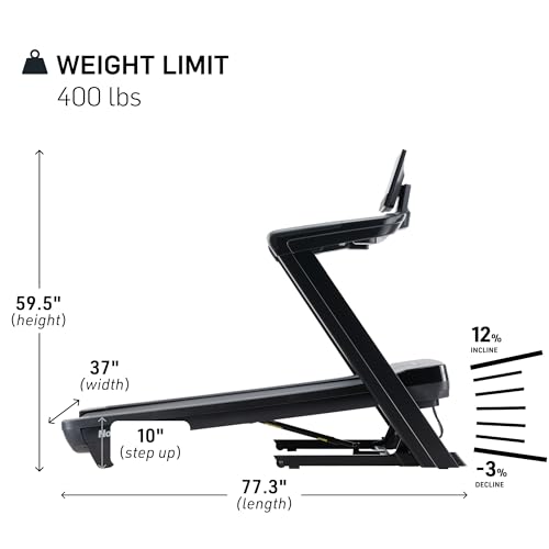NordicTrack Commercial Series: Premium Foldable Treadmills, Incline & Decline, iFIT Membership Required to Access iFIT Content & Features
