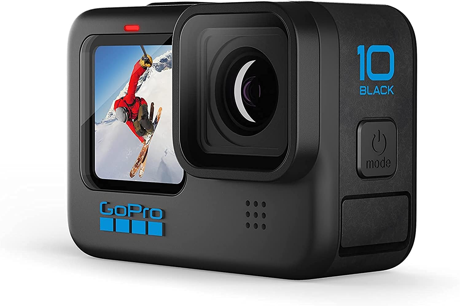 GoPro HERO10 Hero 10 Camcorder Black - Ultimate Bundle Includes: Sandisk Ultra 64GB microSD, 2X Extra Batteries, Charger, Underwater Housing, LED Light Kit, Carry Case and More