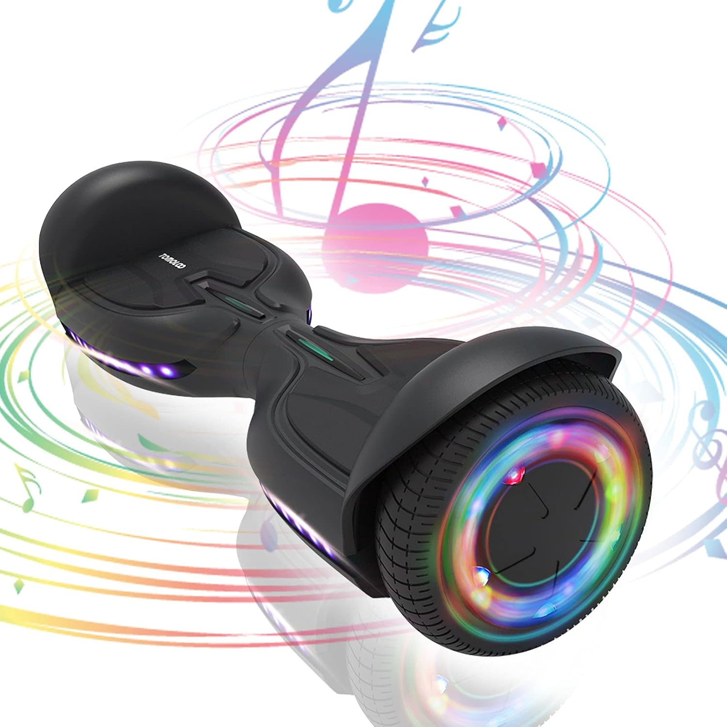 TOMOLOO Hoverboard for Kids and Adults, Hover Board with LED Lights Wheels Bluetooth Speaker, Hoverboards for Girls and Boys, 6.5 inch Two-Wheel Huverboard with UL2272 Certificated