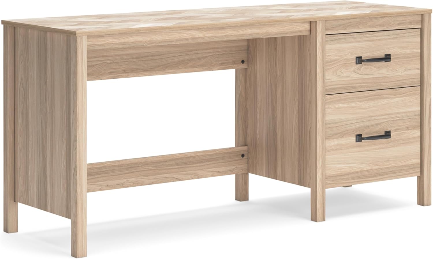 Signature Design by Ashley Battelle Home Office Desk, 60" W x 20" D x 29" H, Light Brown