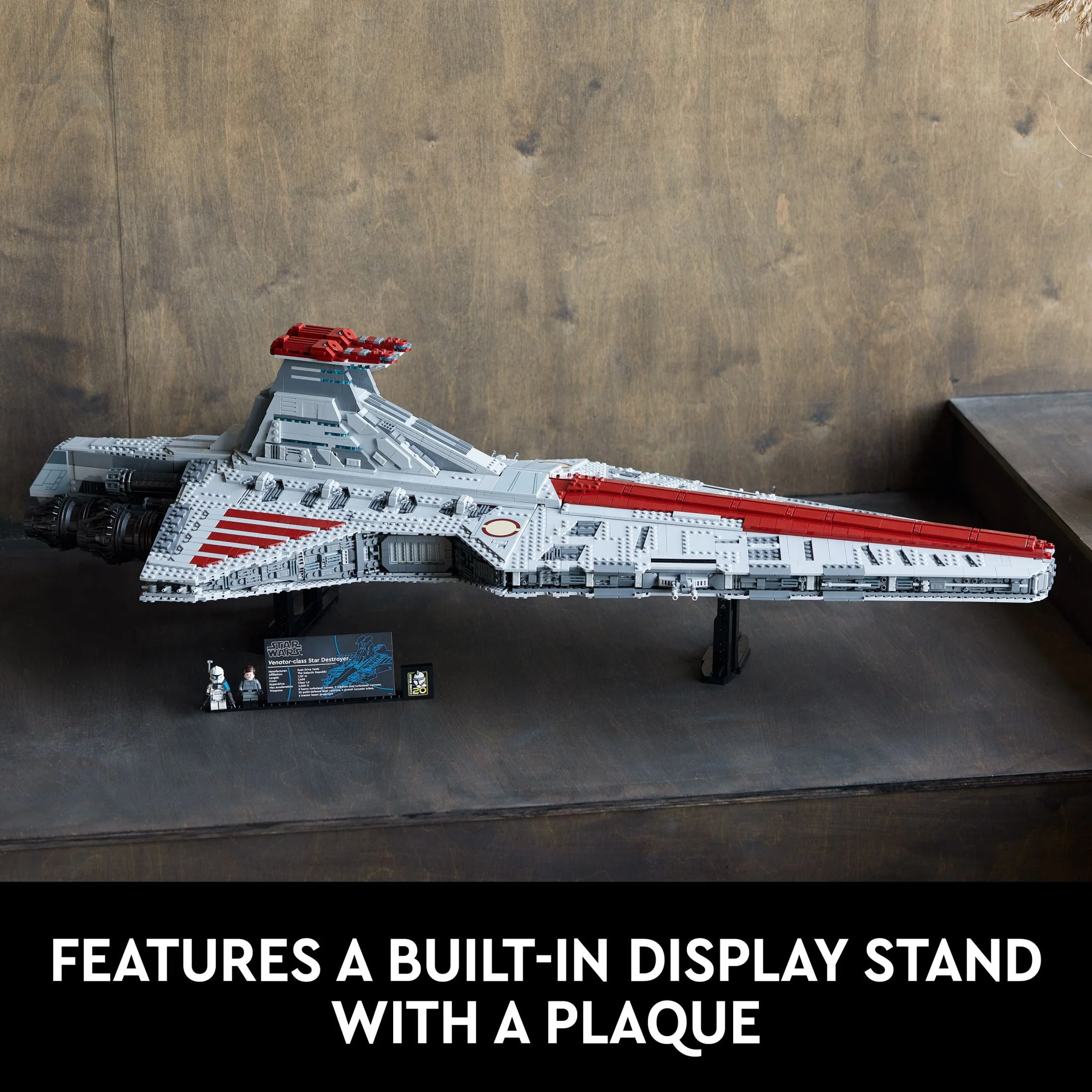 LEGO Star Wars Venator-Class Republic Attack Cruiser, Ultimate Collector Series Building Set for Adults with Captain Rex Minifigure, Star Wars Gift, The Clone Wars Activity for Stress Relief, 75367