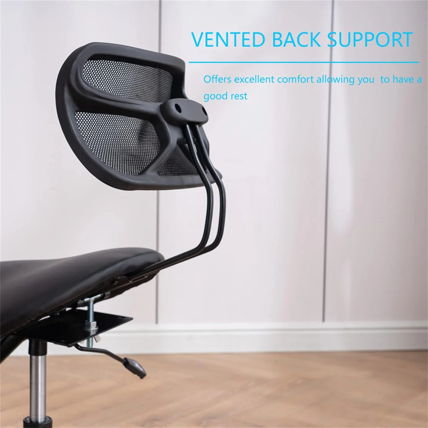 xrboomlife Ergonomic Kneeling Chair with Back Support  Wheels  Adjustable Saddle Chair for Home and Office with Angled Seat for Better Posture  Black