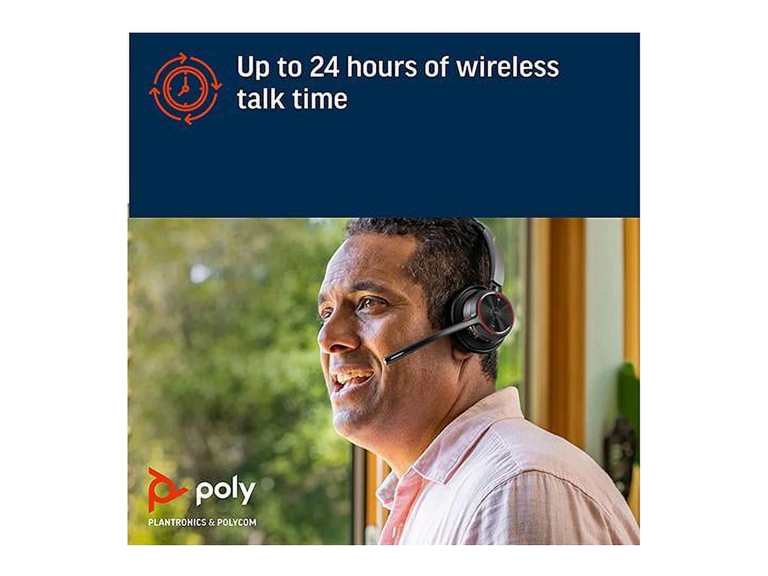 Poly - Voyager 4310 UC Wireless Headset + Charge Stand (Plantronics) - Single-Ear Headset- Connect to PC/Mac via USB-A Bluetooth Adapter, Cell Phone via Bluetooth-Works w/Teams (Certified), Zoom&More