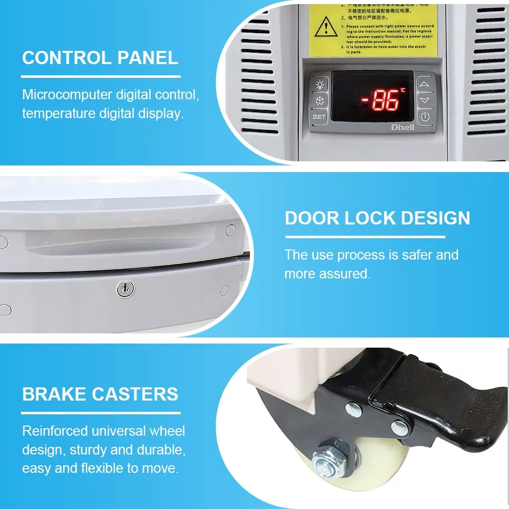Ultra-Low Temperature Cryogenic Freezer for Laboratory Sample Storage