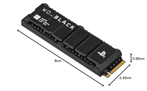 WD_BLACK 2TB SN850P NVMe M.2 SSD Officially Licensed Storage Expansion for PS5 Consoles, up to 7,300MB/s, with heatsink - WDBBYV0020BNC-WRSN