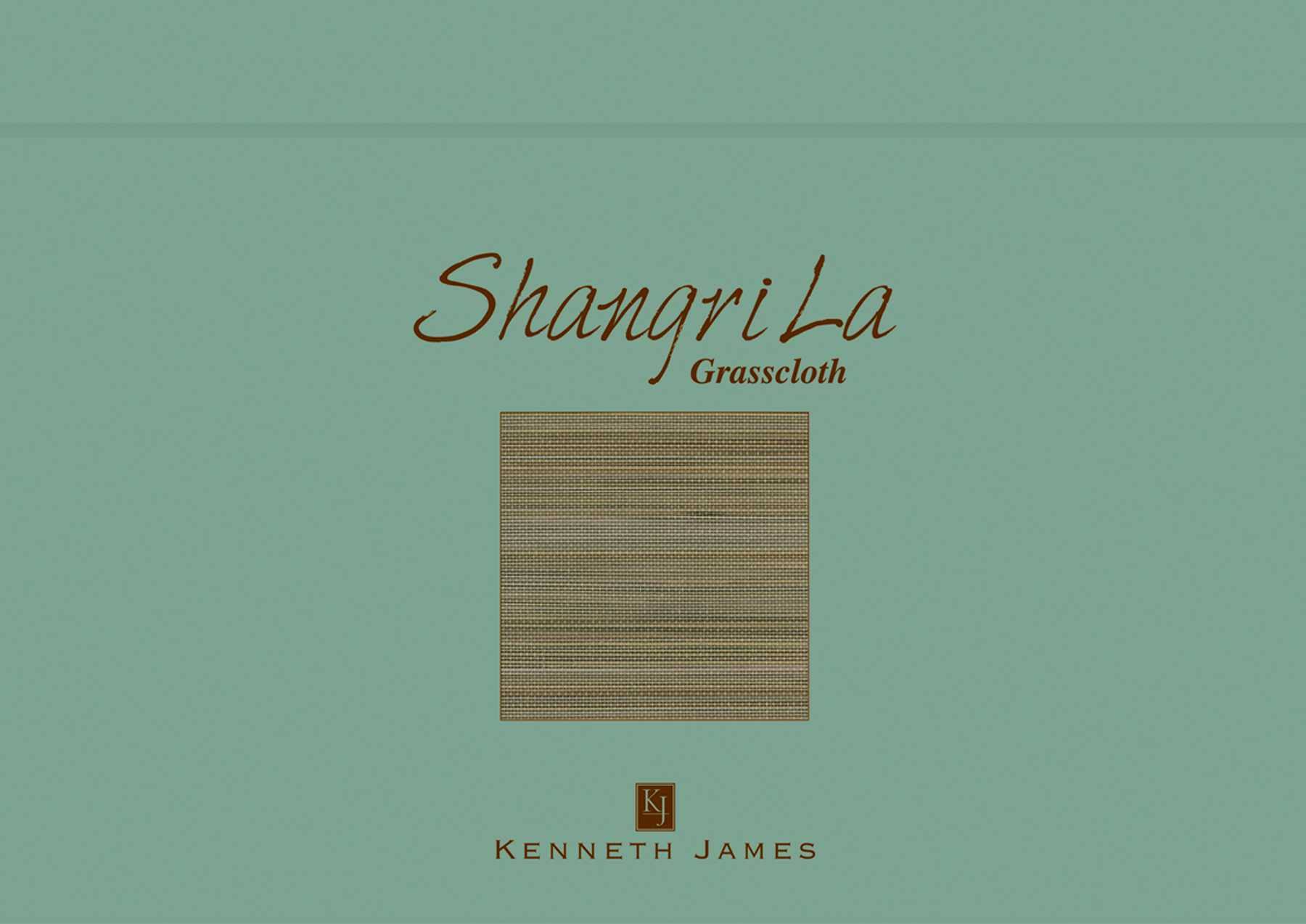 Kenneth James Xinmei Beige Grasscloth Wallpaper