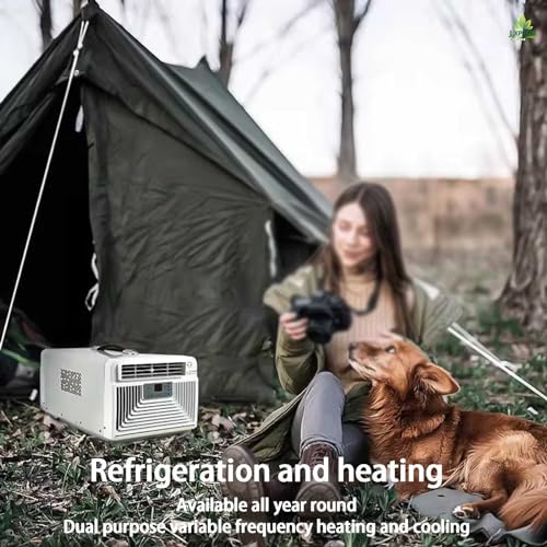 2200btu Camping Air Conditioners,Heating And Cooling 2-Use 300w Portable Intelligent With Remote Control Mobile Air Conditioner,Outdoor Mobile Tent Air Conditioner