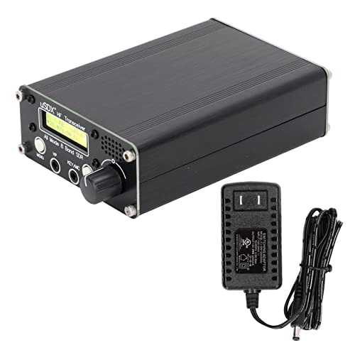 Radio Transceiver 8 Band Radio Transceiver LCD SDR Full Mode HF SSB QRP Transceiver with BNC Antenna Connector for Communication Distance HF Radio Transceiver QRP Transceiver(US standard 100-240v)