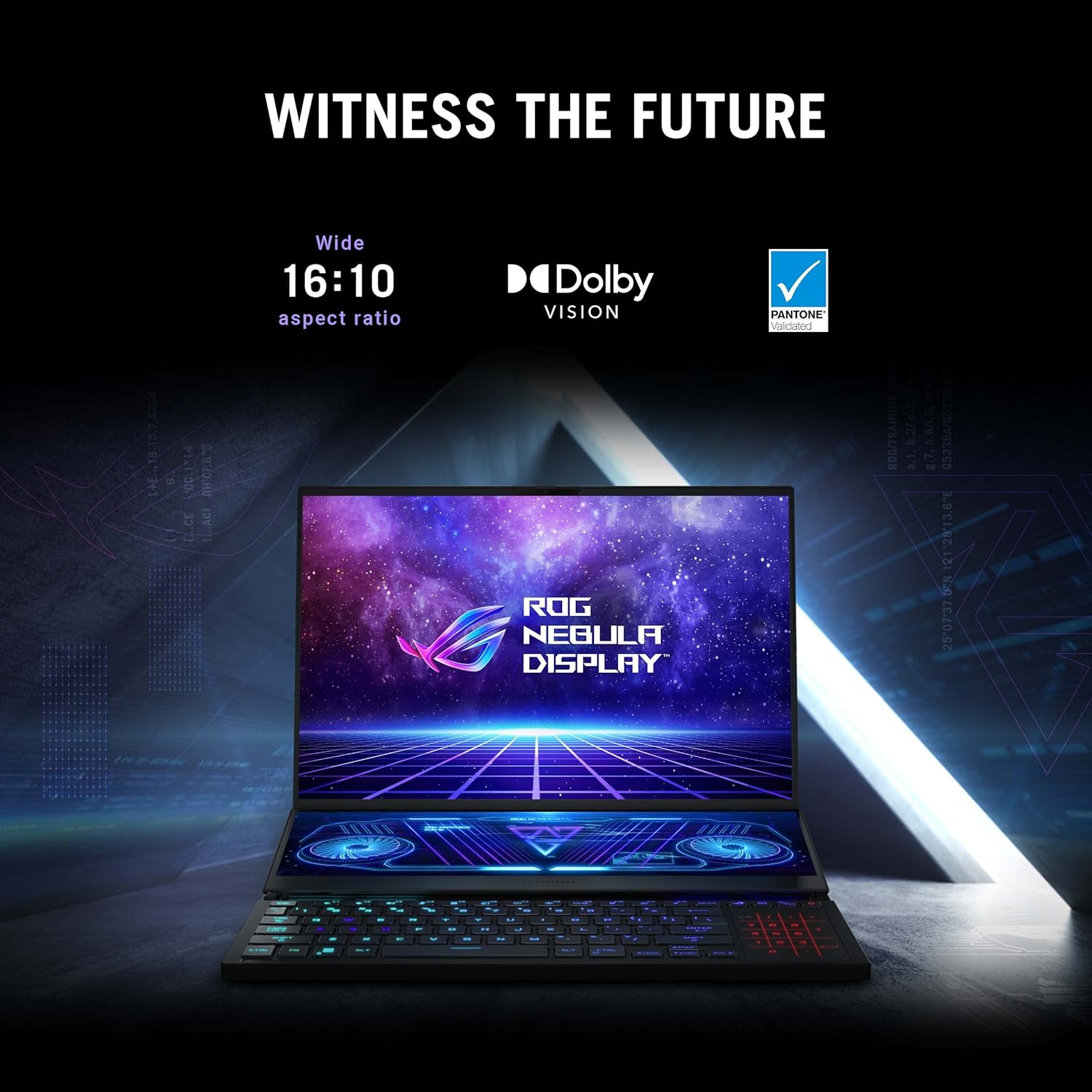 ASUS ROG Zephyrus Duo 16 (2022) Gaming Laptop, 16” 165Hz ROG Nebula HDR QHD 16:10 Display, NVIDIA GeForce RTX 3070 Ti, AMD Ryzen 9 6900HX, 32GB DDR5, 1TB SSD, Windows 11, GX650RW-XS96,Black (Renewed)