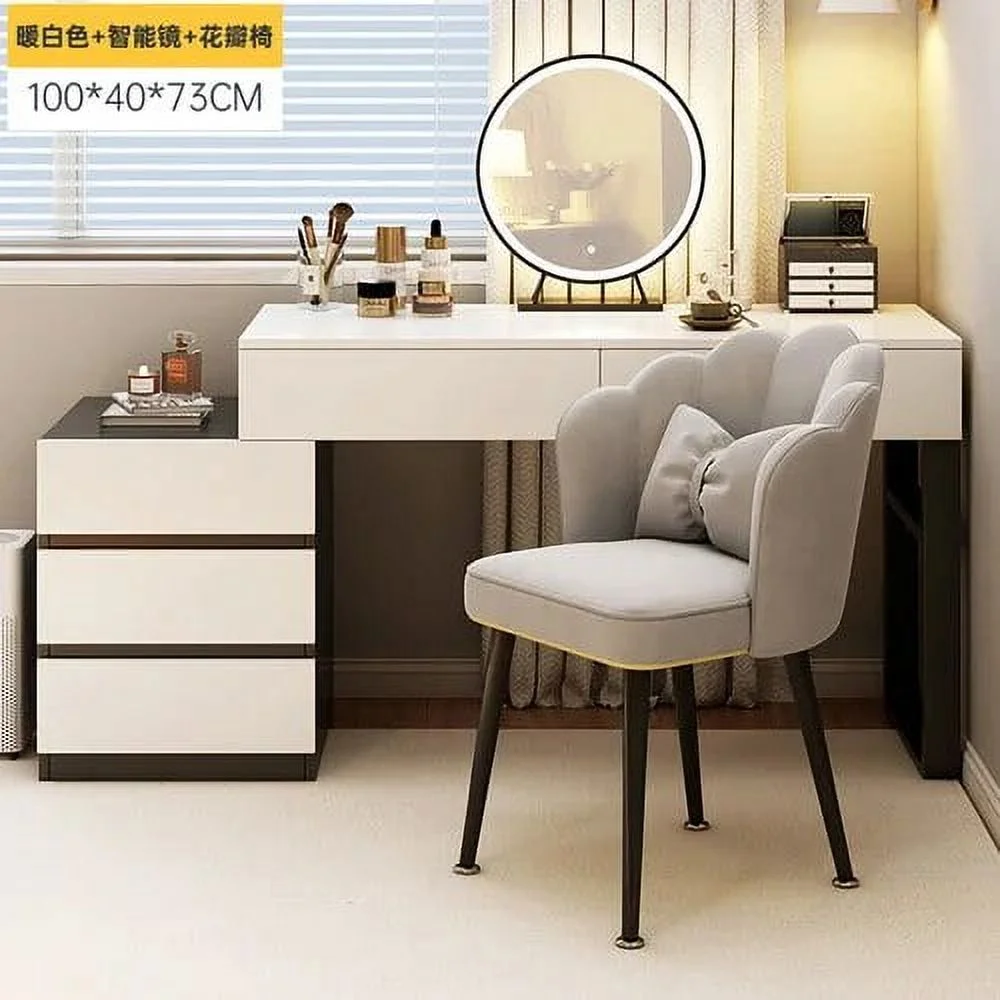 Led Chair Lacquer Dressing Table Container Nordic Comfortable Dressing Table Dressers Bedroom Tocador Maquillaje Home Furniture
