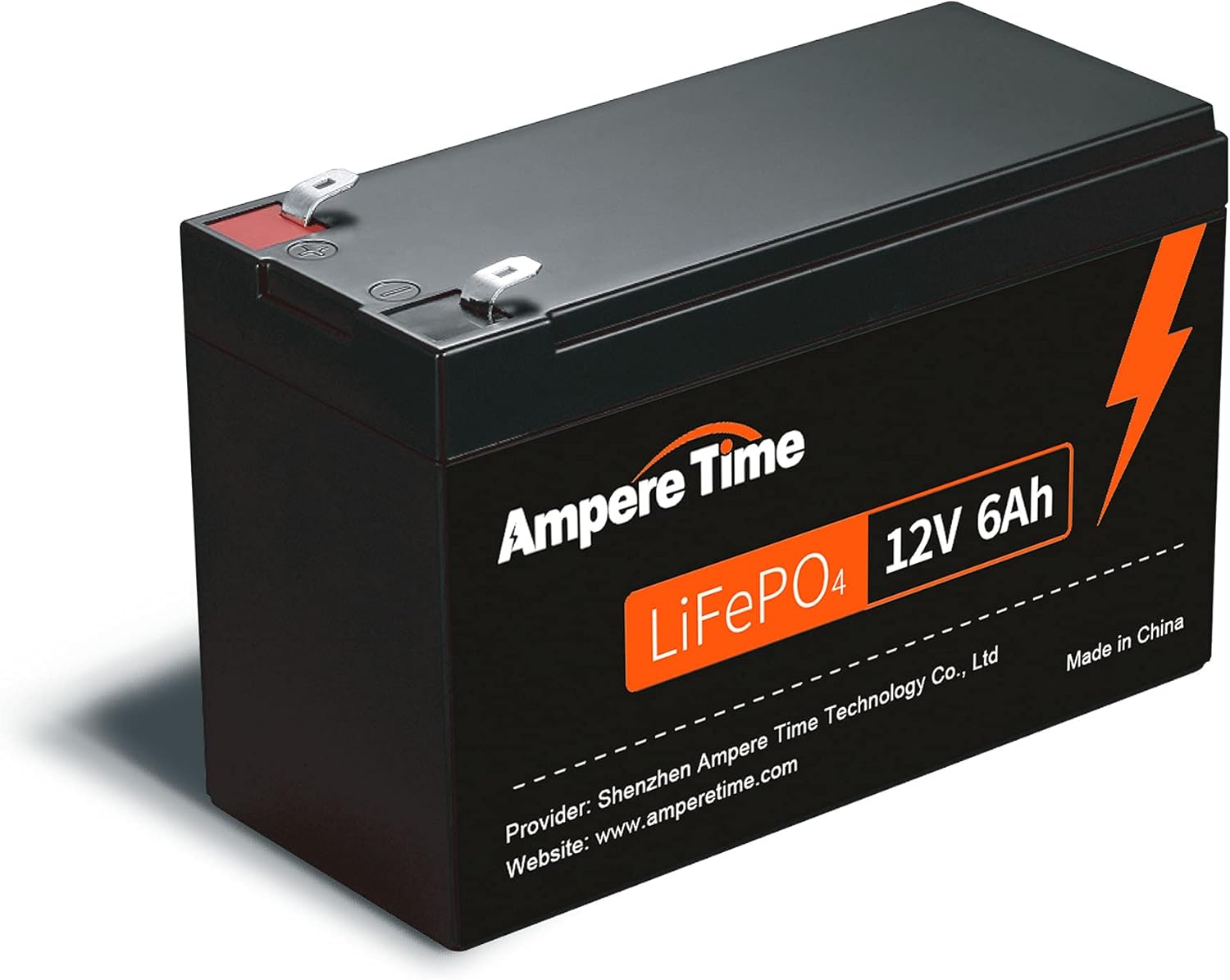 Ampere Time 12V 50Ah Lithium LiFePO4 Battery, Ideal Replacement for?12V 100Ah AGM SLA Battery, More Efficient Output & Much Lighter, 4000+ Cycles, Perfect for Boat, Security Devices, Camping, etc.