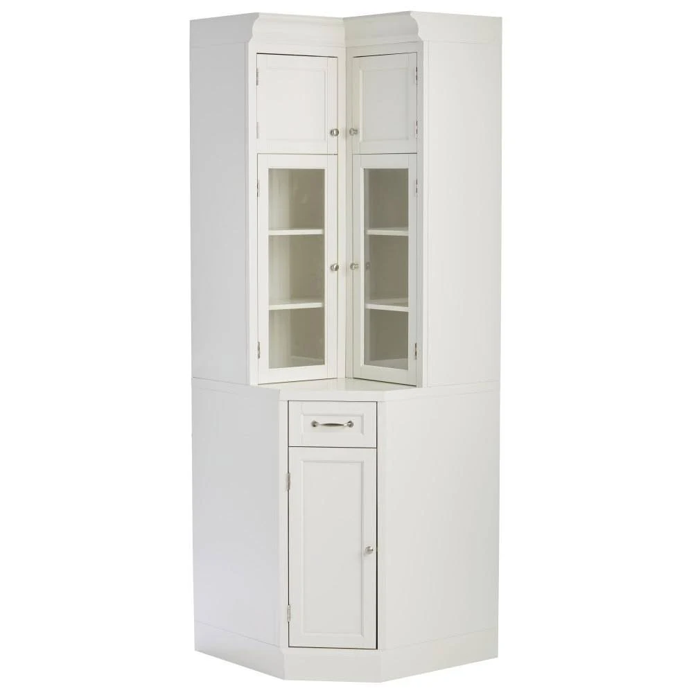 Royce True White Modular Corner Cabinet