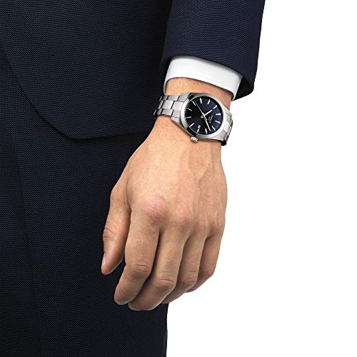 Tissot Mens Gentleman Stainless Steel Dress Watch Grey