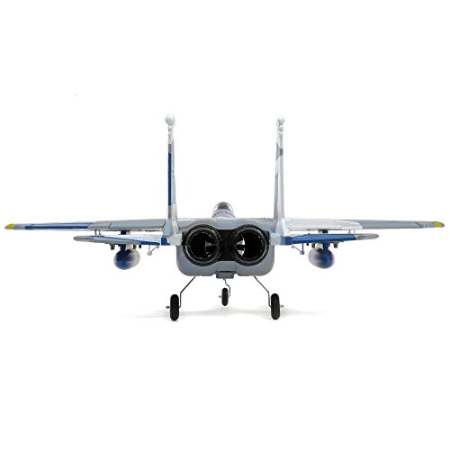 E-flite RC Airplane F-15 64mm BNF Basic Transmitter Battery and Charger not Included with AS3X and Safe Select EFL97500