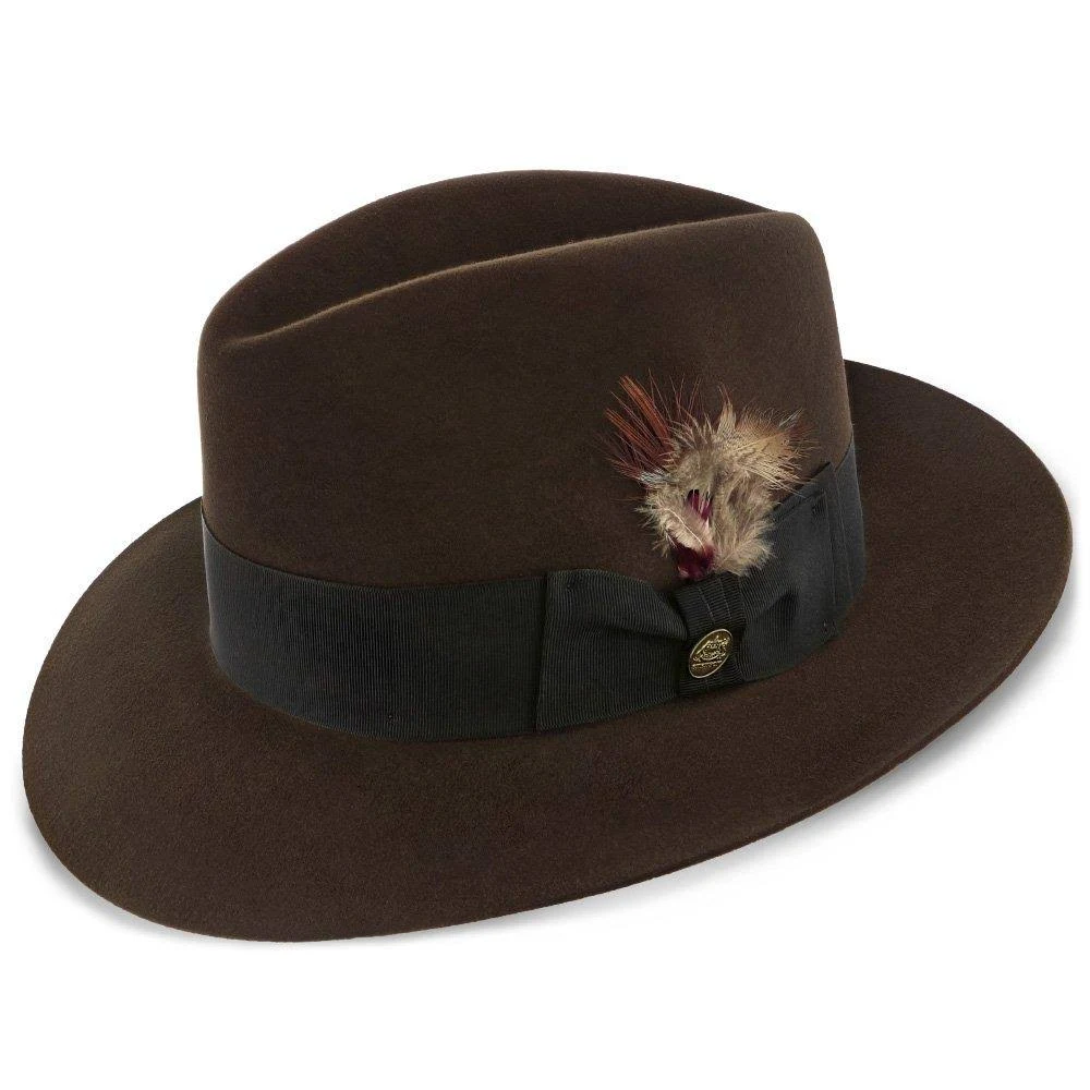 Stetson Pinnacle Beaver Fur Felt Fedora Hat: Size: 7 1/4 Caribou