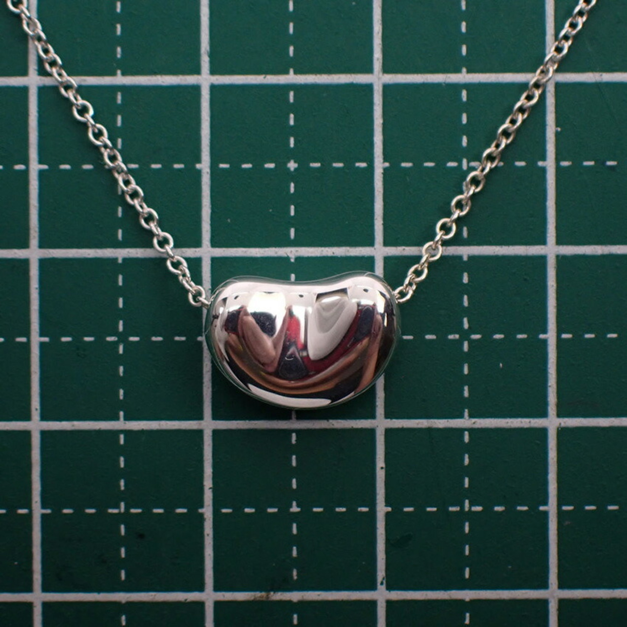 Pre-Owned TIFFANY Tiffany 925 bean pendant necklace (Good)