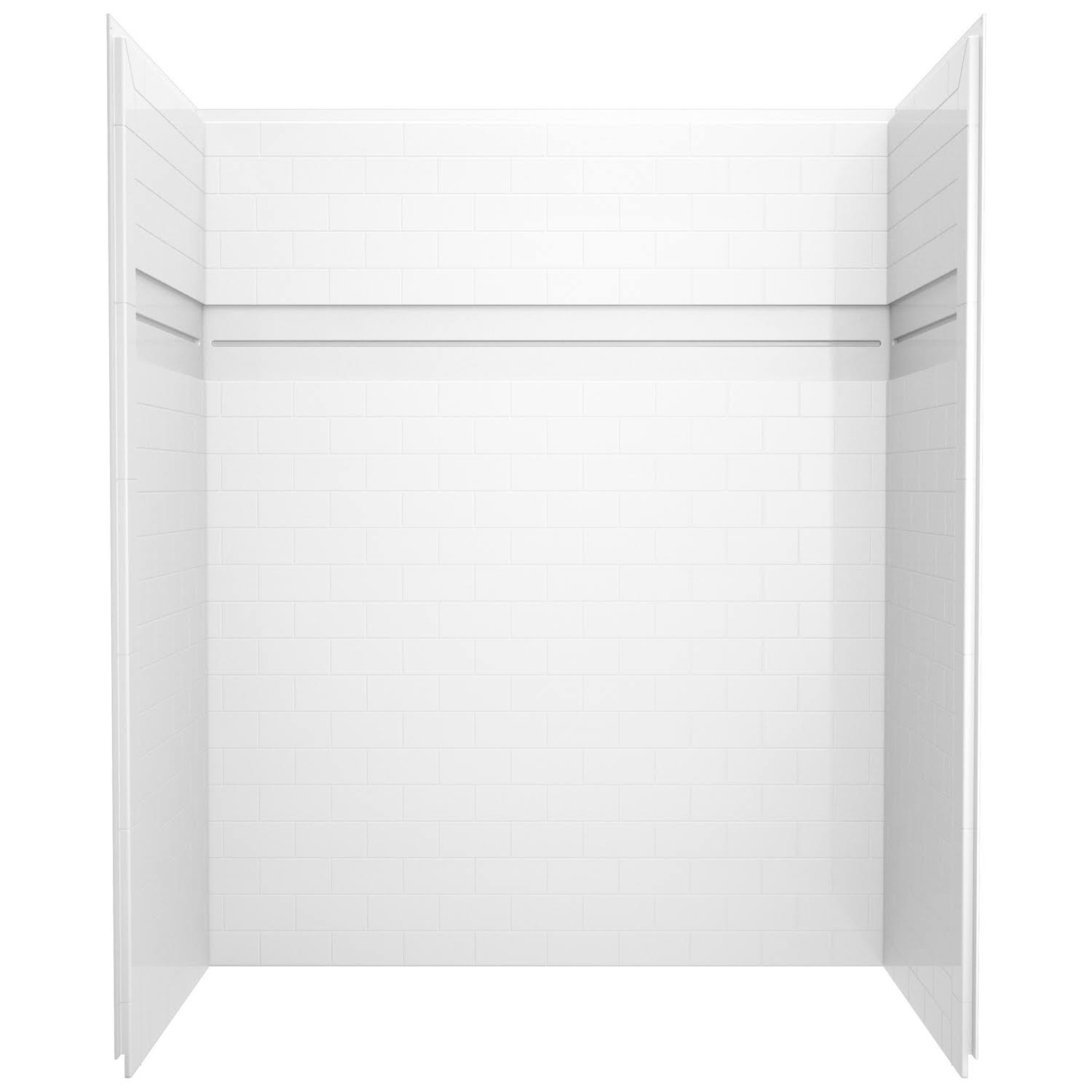 Delta UPstile 59-7/8 in. W White Shower Wall Set