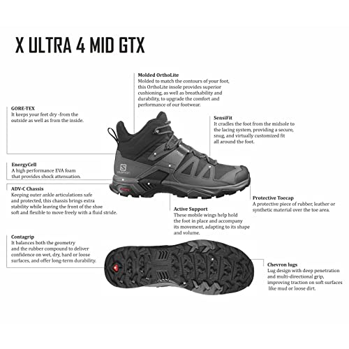 Salomon X Ultra 4 Mid Gore-tex Hiking Boots for Men