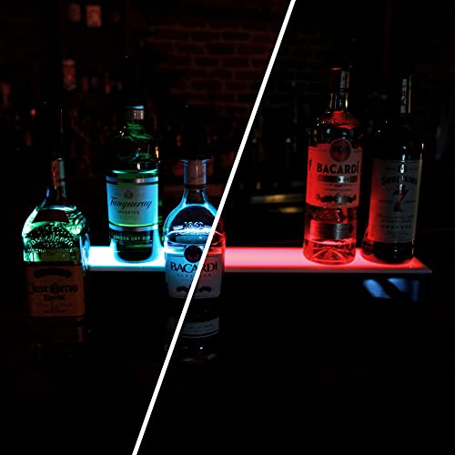 BARCONIC® LED Liquor Bottle Display Shelf - 1 Tier (Step) - 36"
