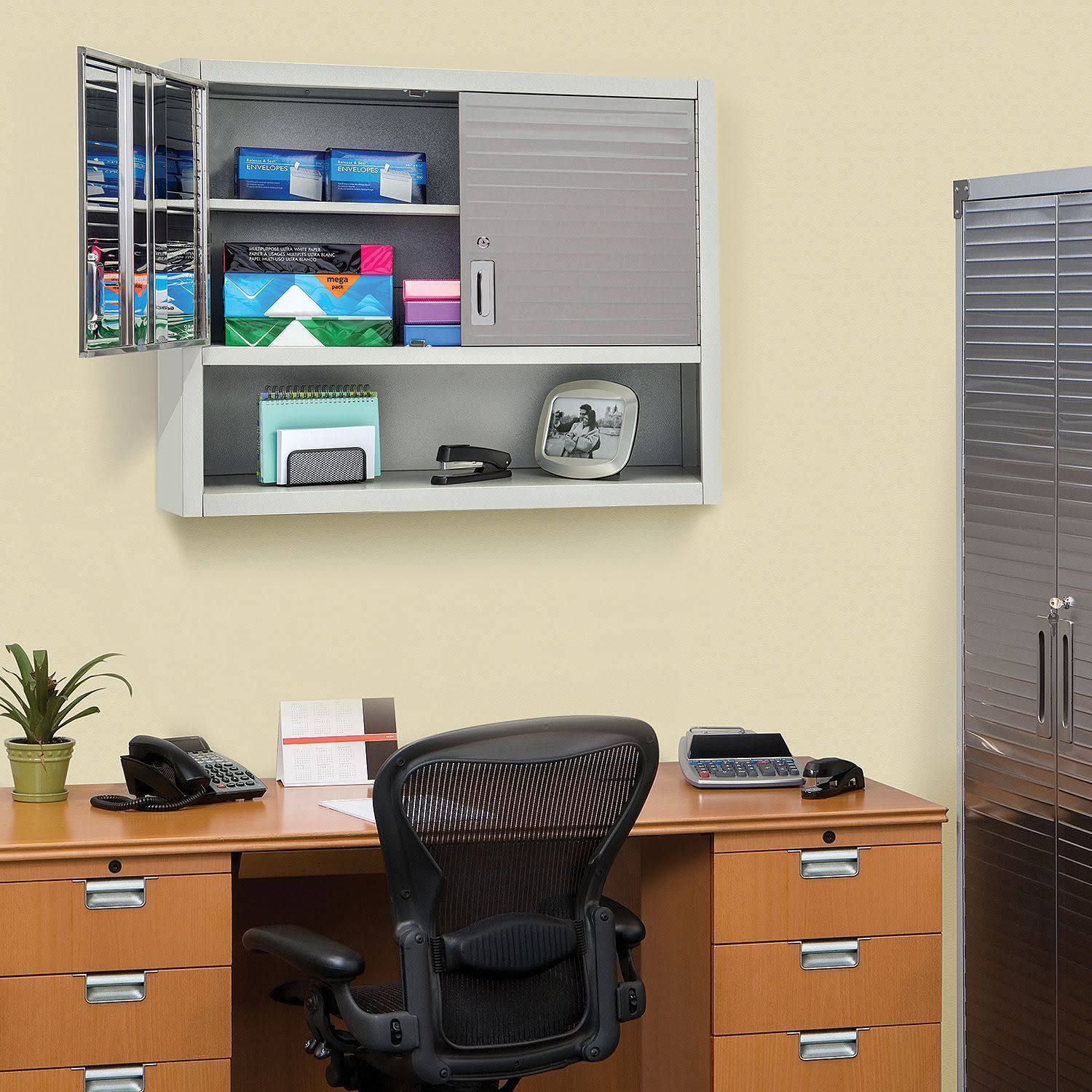 Seville Classics UltraHD Wall Cabinet with Open Shelf