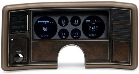 81-88 Monte Carlo/El Camino Six Gauge VFD Instrument System w/Blue and Teal Lenses