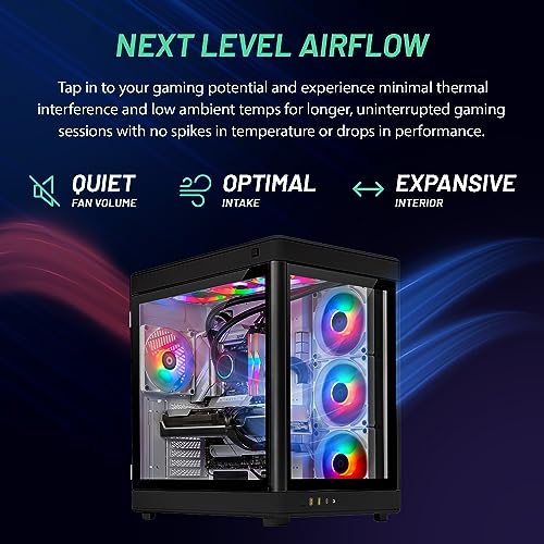 Skytech Gaming PC Desktop – Intel Core i7 12700F 2.1 GHz, NVIDIA RTX 4070 Ti, 1TB NVME SSD, 16GB DDR4 RAM 3200, 750W Gold PSU, 360mm AIO, 11AC Wi-Fi, Windows 11 Home 64-bit,Black