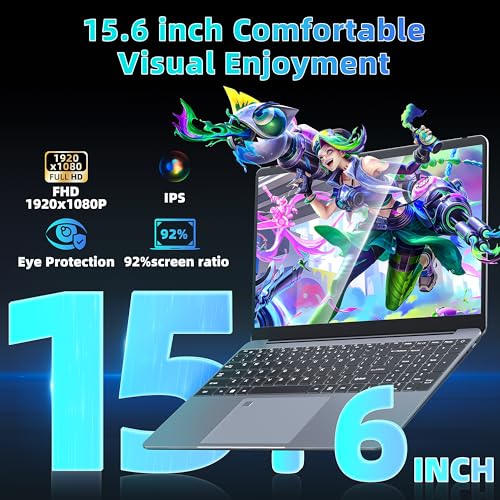 Newest 15.6 Inch Laptop Intel Core i5 8279U CPU(4C/8T, Up to 4.10 GHz),16GB DDR4 512GB NVMe SSD Gaming Business Laptop Computer Intel Iris Plus 655 Graphics Windows 11 PC/BT4.2/Backlit KB/Fingerprint