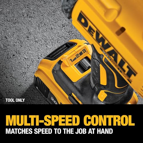 DEWALT 20V MAX XR Brushless High Torque 1/2" Impact Wrench with Detent Anvil, Cordless, Tool Only (DCF899B)