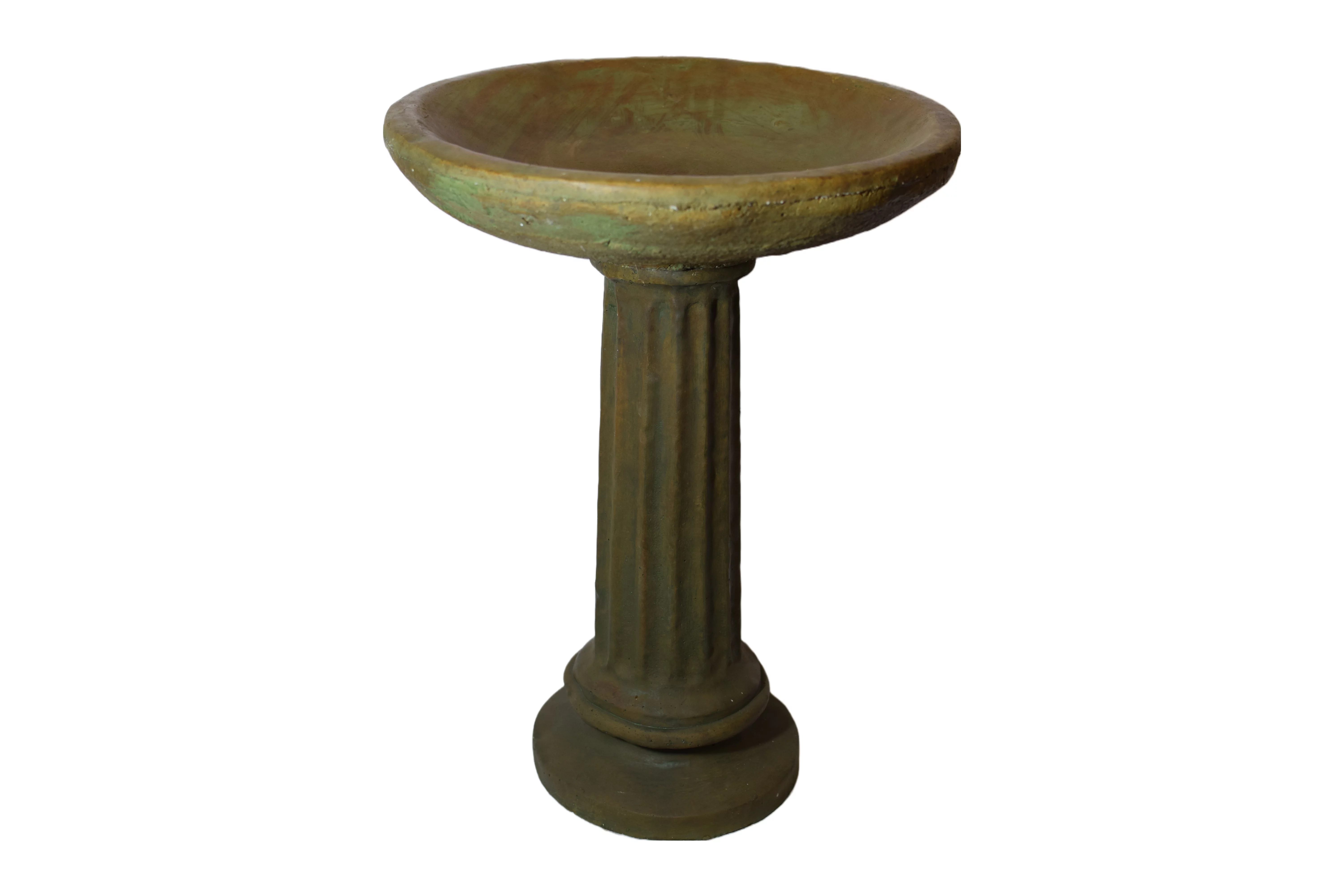 Solid Rock Stoneworks Collanade Birdbath- 26" Tall