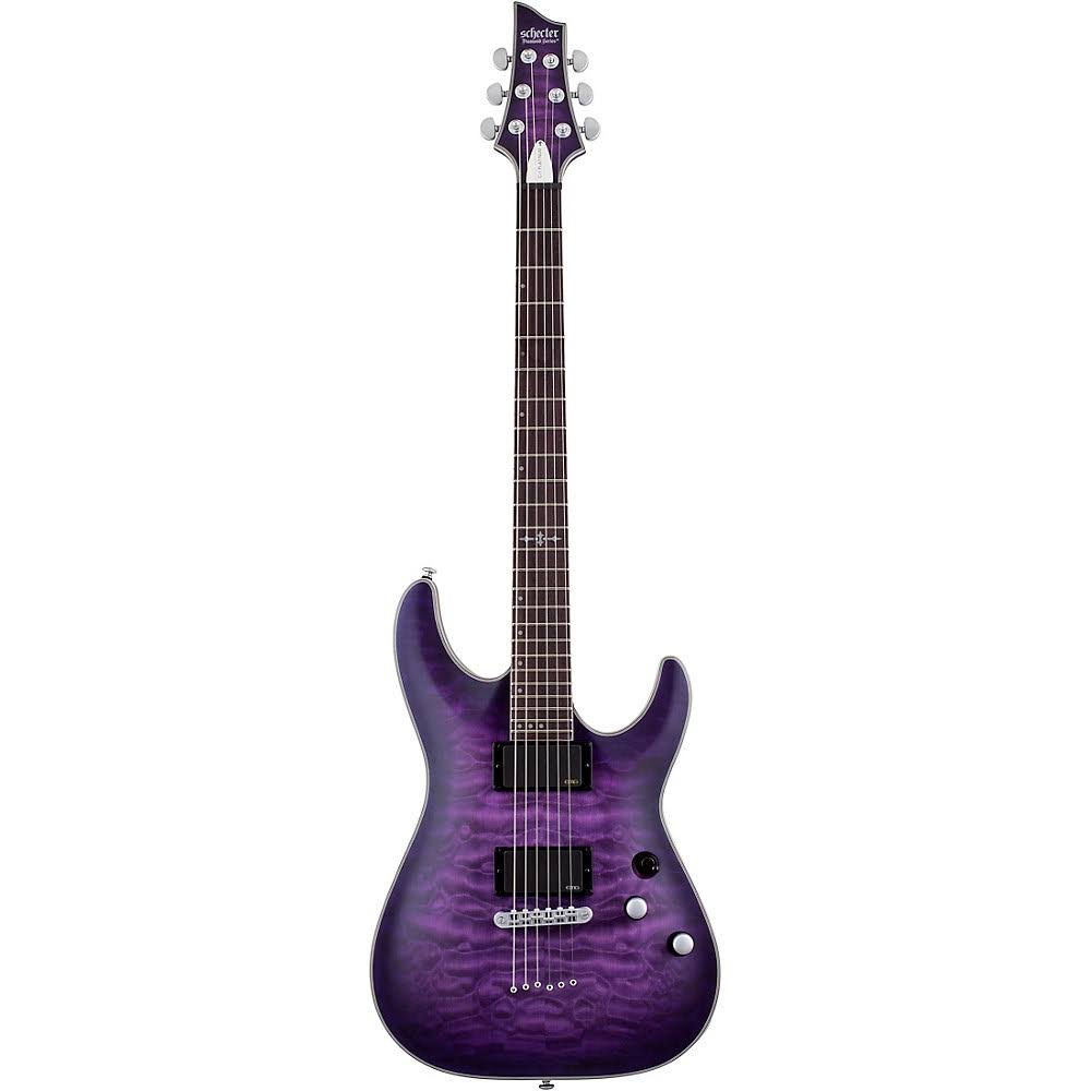 Schecter Guitar Research C1 Platinum Electric Satin Purple Burst