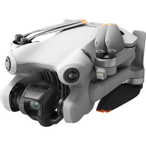 DJI Mini 4 Pro Drone Fly More Combo with RC 2 Controller (With Screen) Folding Drone with 4K Video, Under 249g, 34 Mins Flight Time, Vision Sensing 3 Batteries Bundle with 128GB Memory Card, CPS 2 Year Warranty + Pilot Kit