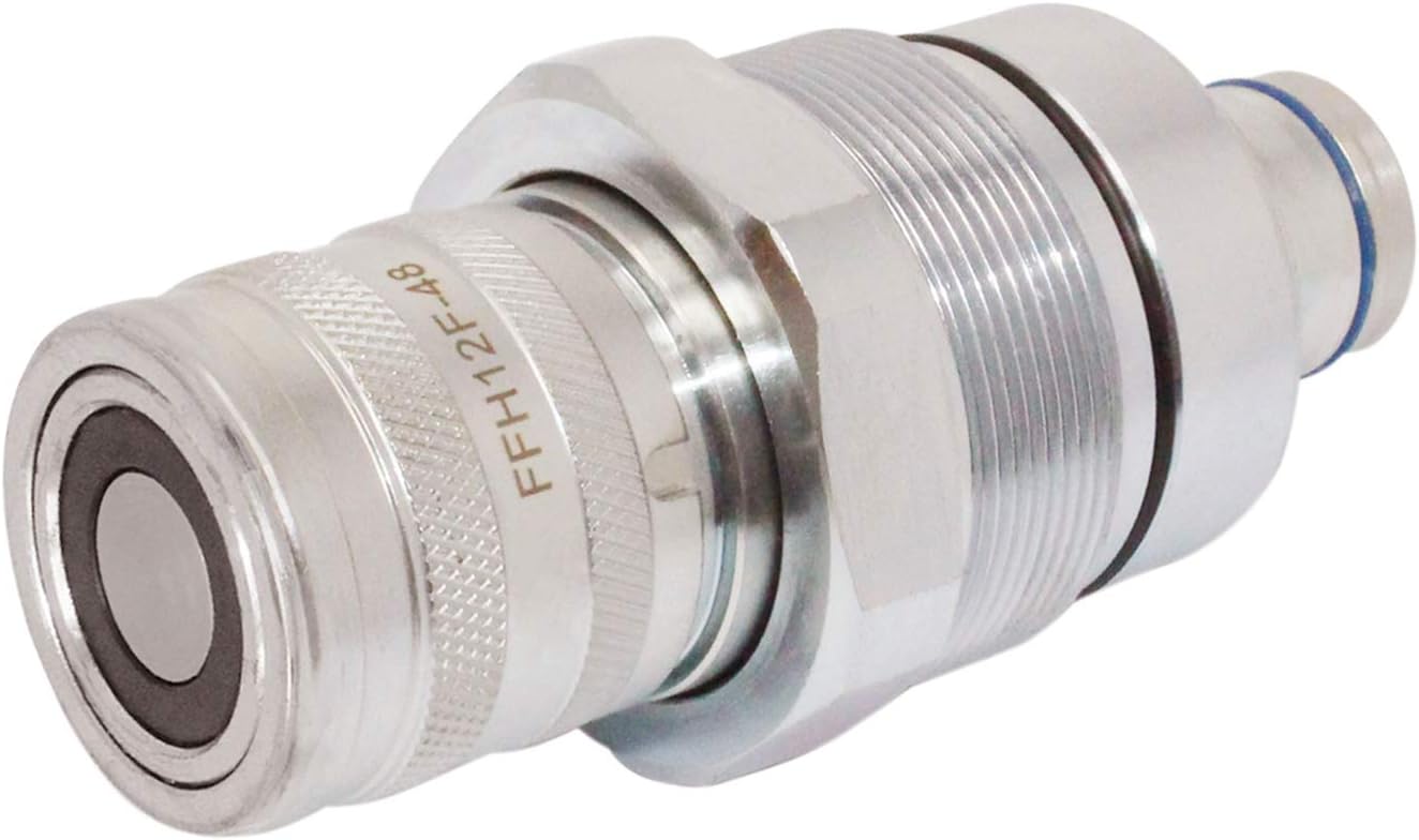 Jiayicity Hydraulic Female Flat Face Quick Coupler 7246802 7249643 V1311-77150 AT406475 Compatible with Bobcat Skid Steer Loader 753 864 883 A220 A300 A770 S130 S150 S160 S175 T740 T750 T770 T870 Pack of 2