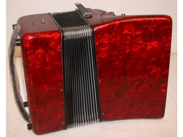 Hohner 48-BASS Accordion, Red