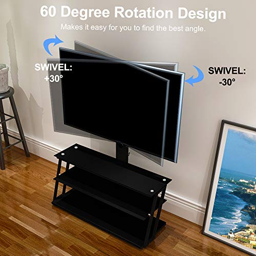 Tv Stands for 65 55 Inch Tv Universal Rolling Tv Stand with Mount IANIYA
