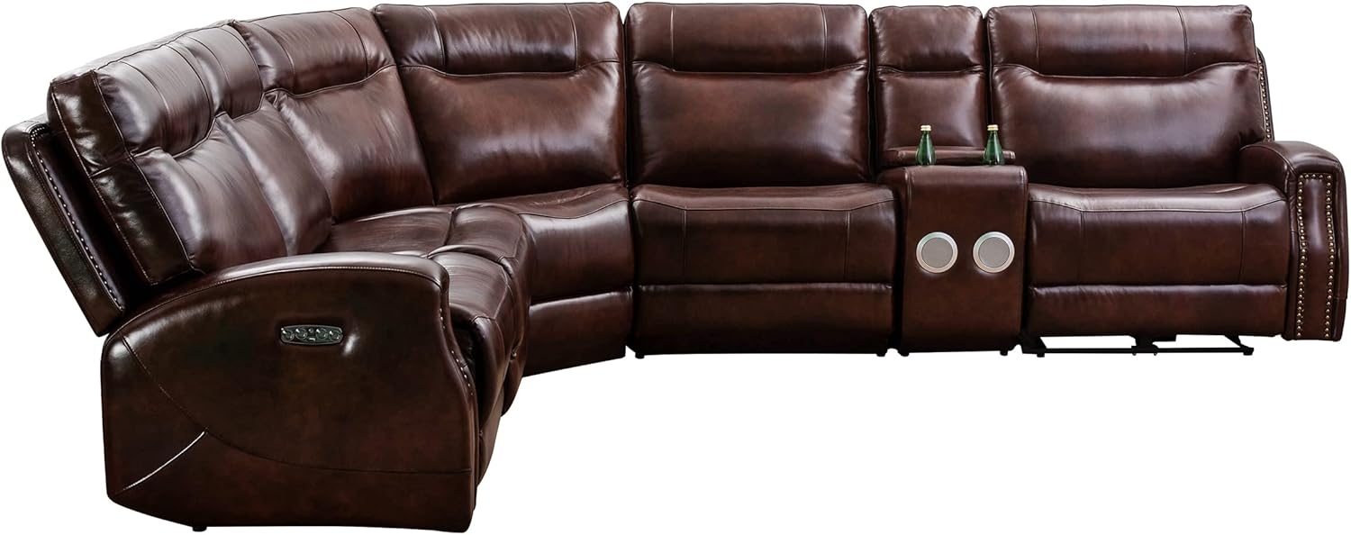 Beverly Fine Funiture Recliner Sofa Set, Brown