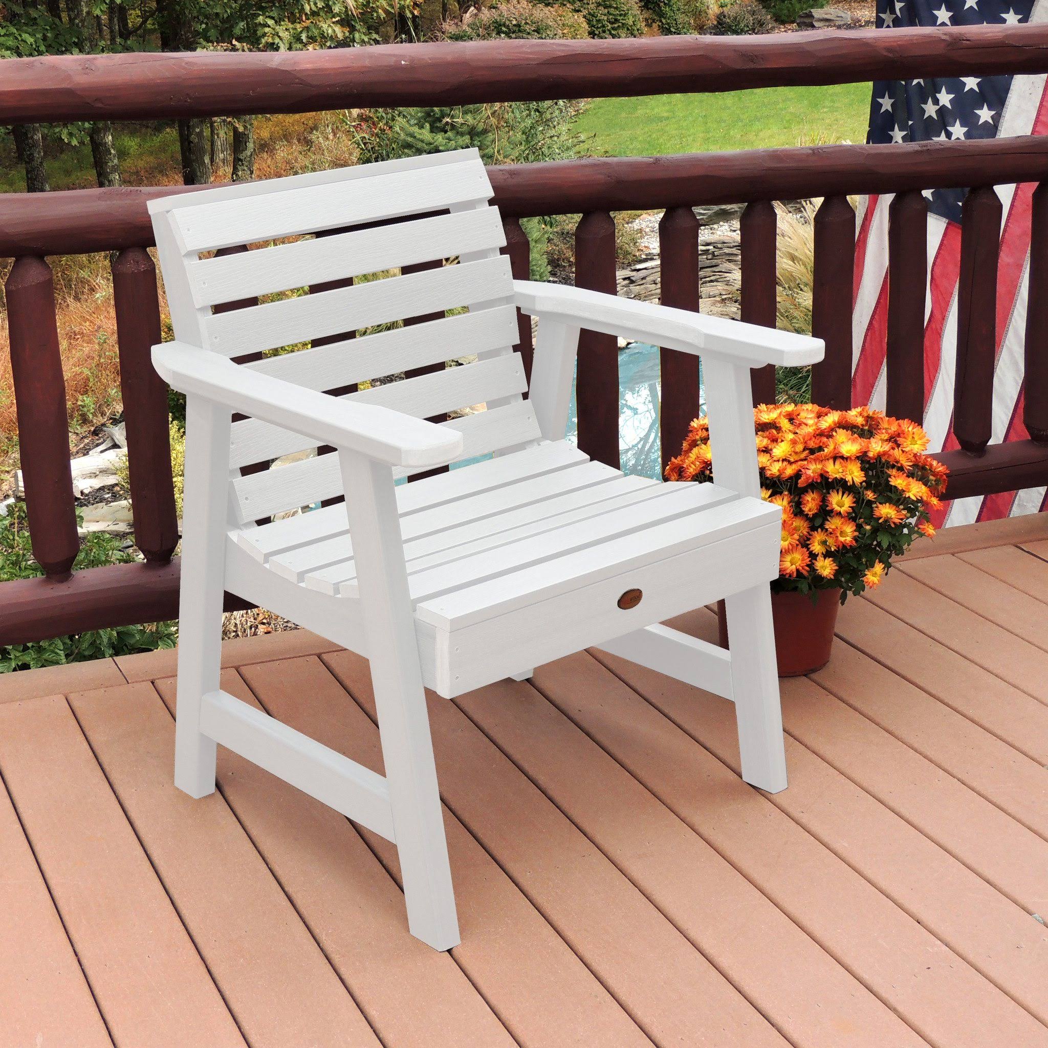 Highwood Weatherly Garden Chair, Weathered Acorn