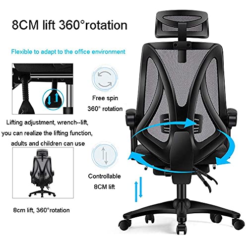 Chairs,Zero Gravity Swivel Chairs,Gaming Racing Chair with High Back for Games,Office Chair for Pc,Adjustable Lumbar Support/White Frame Green Net