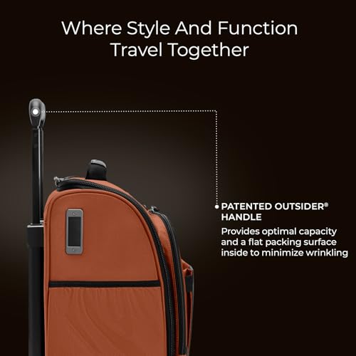 Briggs & Riley Domestic 22" Carry On Expandable Spinner - Luggage for Travel, Suitcases with Wheels, Softside Rolling Bag for Men & Women, Self-Repairing Zipper - ZDX Collection, Black
