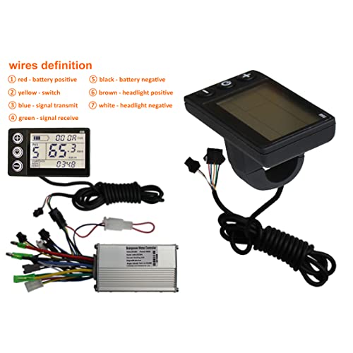 16 Inch 350W Electric Brushless Hub Motor Wheel with LCD Display Pedal Assist Sensor for Small Scooter Front Drive Bike Bicycle with tire