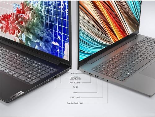 Lenovo V15 Gen 2 15.6" FHD Portable Everyday Laptop, Intel Dual Core Processor, 8GB RAM, 256GB SSD, HDMI, Wi-Fi, Webcam, Windows 11 Home, Black