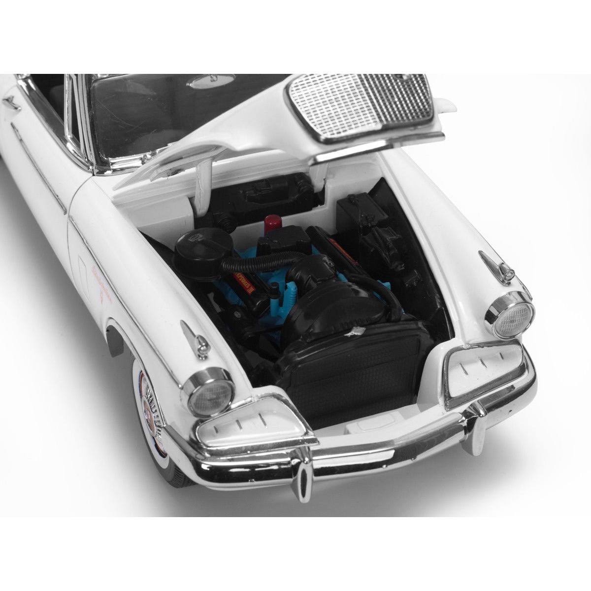 1957 Studebaker Golden Hawk Arctic White 1/18 Diecast Car Model by Su